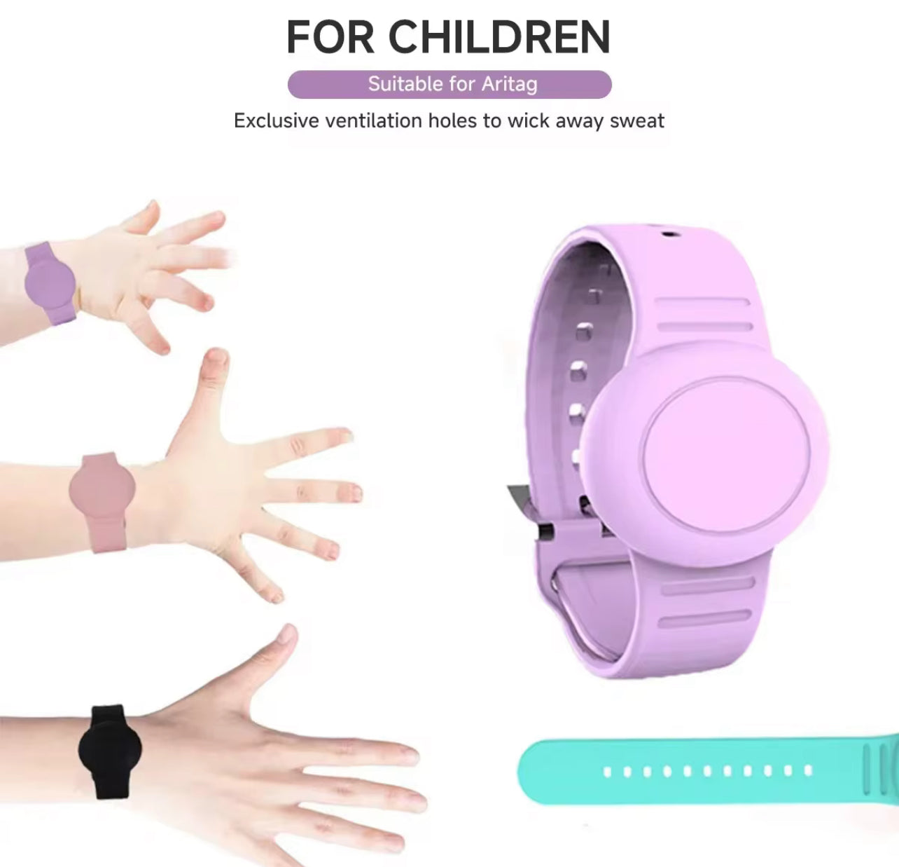 Waterproof Silicone Wristband - 2 pack